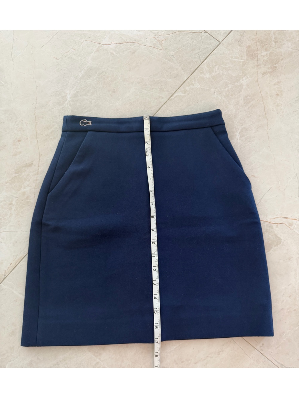 Lacoste Navy Blue Straight Mini Skirt XS - Picture 5 of 8